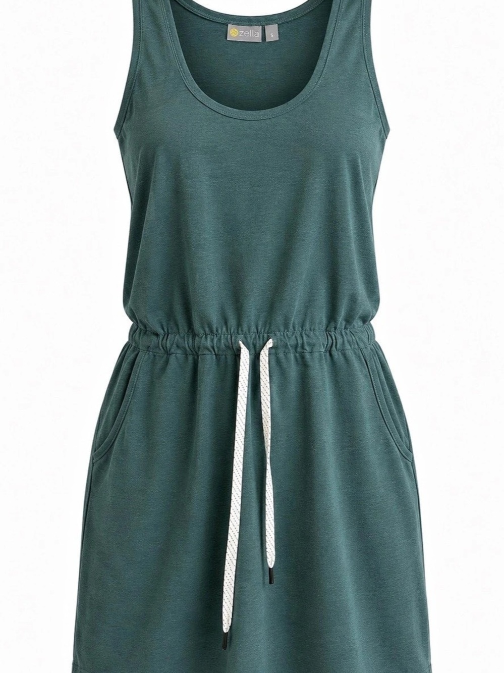 Zella In Flight Drawcord Waist Dress Green Size Small